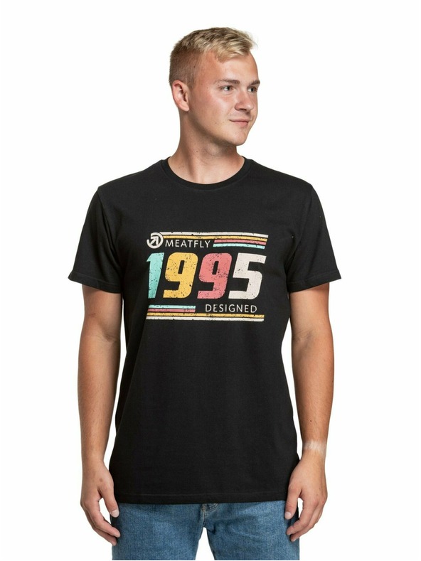Meatfly Meatfly Herren T-Shirt 1995 Black