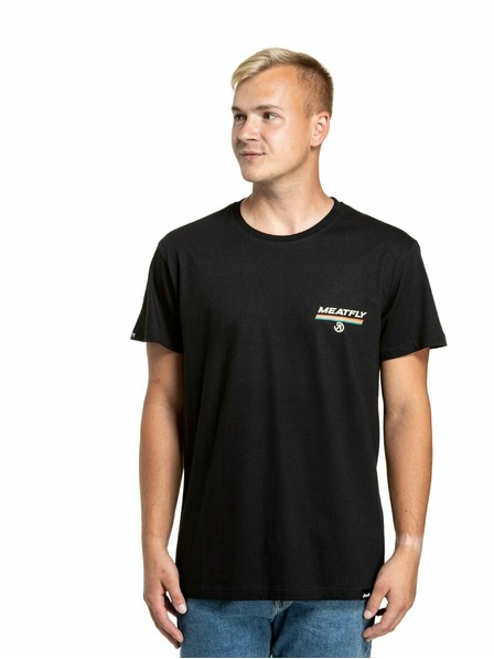 Meatfly Meatfly Herren T-Shirt Racing Spirit Black