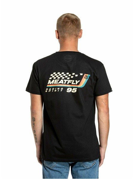 Meatfly Meatfly Herren T-Shirt Racing Spirit Black