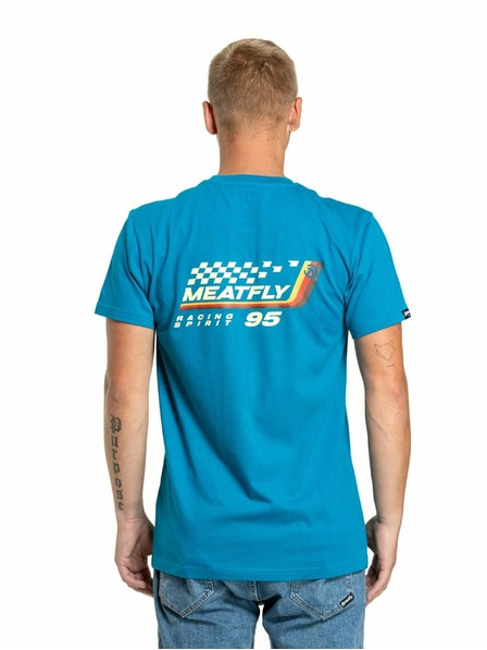 Meatfly Meatfly Herren T-Shirt Racing Spirit Funky Blue