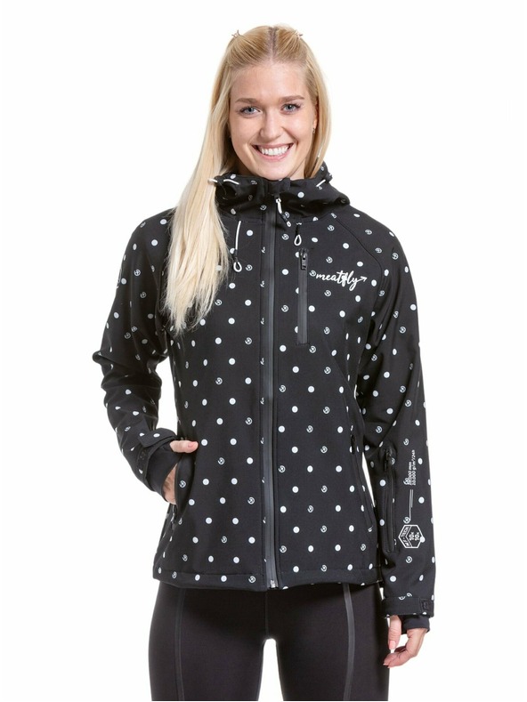 Meatfly Meatfly Damen Softshell Jacke Zaja Dots Black | Schwarz | Größe