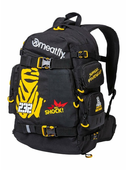 Meatfly Meatfly Rucksack Raiden Schwarz Big Shock/Michek 28 L