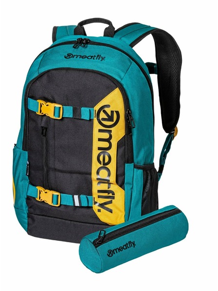Meatfly Meatfly Rucksack Basejumper Dark Jade/Schwarz 22 L