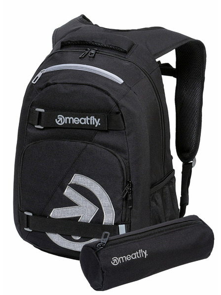 Meatfly Meatfly Rucksack Exile Schwarz 24 L + MÄPPCHEN GRATIS | Schwarz | Volumen 24 L