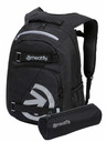 Meatfly Meatfly Rucksack Exile Schwarz 24 L + MÄPPCHEN GRATIS | Schwarz | Volumen 24 L