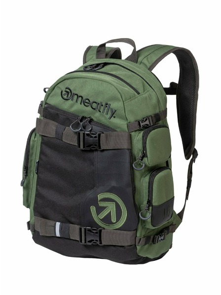 Meatfly Meatfly Rucksack Wanderer Dunkeloliv / Schwarz 28 L