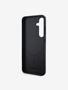 DKNY DKNY PU Leder Karomuster Magsafe Rückseite Hülle für Samsung Galaxy S24+ Schwarz