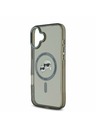 Karl Lagerfeld Karl Lagerfeld IML K&CH Heads Metall Rahmen MagSafe Rückseite Hülle für iPhone 16 Schwarz