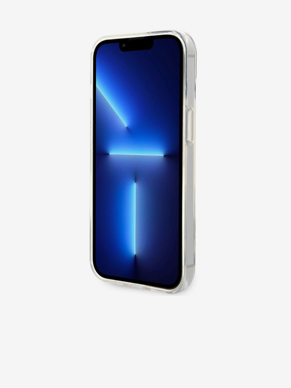 Karl Lagerfeld Karl Lagerfeld Choupette Logo Rückseite Hülle für iPhone 14 Plus Transparent