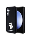 Karl Lagerfeld Karl Lagerfeld Liquid Silicone Choupette NFT Rückseite Hülle für Samsung Galaxy S24+ Schwarz