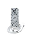 Karl Lagerfeld Karl Lagerfeld IML Monogramm Crossbody K&CH Heads MagSafe Rückseite Hülle für iPhone 15 Pro Max Transparent