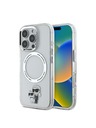 Karl Lagerfeld Karl Lagerfeld IML Karl and Choupette MagSafe Rückseite Hülle für iPhone 16 Pro Max Transparent