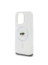 Karl Lagerfeld Karl Lagerfeld IML Karl Head Metall Rahmen MagSafe Rückseite Hülle für iPhone 16 Pro Transparent