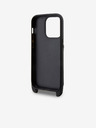 Karl Lagerfeld Karl Lagerfeld Saffiano Crossbody Riemen Karl and Choupette NFT Hülle für iPhone 14 Pro Schwarz