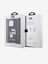 Karl Lagerfeld Karl Lagerfeld Saffiano Crossbody Riemen Karl and Choupette NFT Hülle für iPhone 14 Pro Schwarz