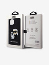 Karl Lagerfeld Karl Lagerfeld 3D Rubber Karl and Choupette Rückseite Hülle für iPhone 15 Black