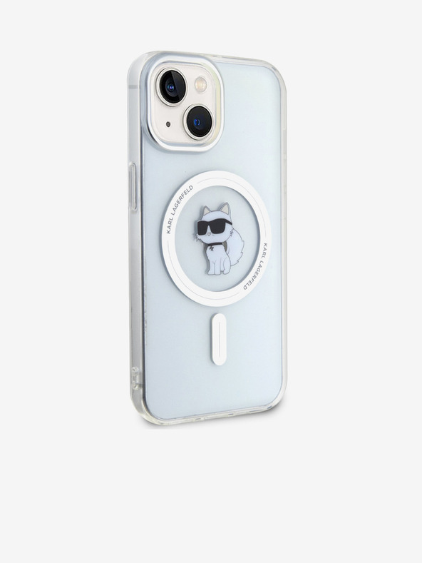 Karl Lagerfeld Karl Lagerfeld IML Choupette MagSafe Rückseite Hülle für iPhone 15 Transparent