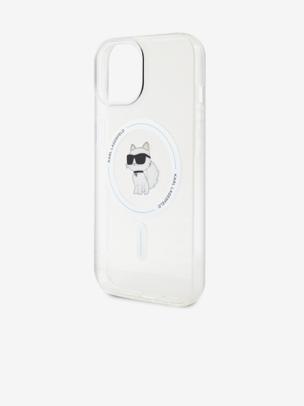 Karl Lagerfeld Karl Lagerfeld IML Choupette MagSafe Rückseite Hülle für iPhone 15 Transparent