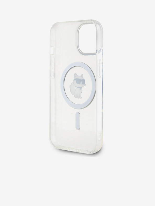 Karl Lagerfeld Karl Lagerfeld IML Choupette MagSafe Rückseite Hülle für iPhone 15 Transparent