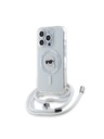 Karl Lagerfeld Karl Lagerfeld IML Crossbody Karl Head MagSafe Rückseite Hülle für iPhone 15 Pro Max Transparent