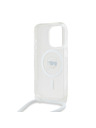 Karl Lagerfeld Karl Lagerfeld IML Crossbody Karl Head MagSafe Rückseite Hülle für iPhone 15 Pro Max Transparent