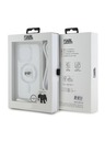 Karl Lagerfeld Karl Lagerfeld IML Crossbody Karl Head MagSafe Rückseite Hülle für iPhone 15 Pro Max Transparent