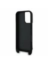 Karl Lagerfeld Karl Lagerfeld Saffiano Crossbody Riemen Karl and Choupette Hülle für iPhone 16 Black
