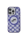 Karl Lagerfeld Karl Lagerfeld IML Monogram K&CH Heads MagSafe Rückseite Hülle für iPhone 16 Pro Max Purple