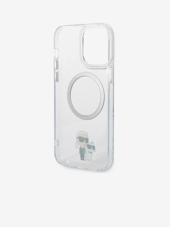 Karl Lagerfeld IML Karl and Choupette NFT MagSafe Rückseite Hülle für iPhone 13 Pro Max Transparent Karl Lagerfeld