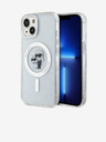 Karl Lagerfeld Karl Lagerfeld IML Glitter Karl and Choupette MagSafe Rückseite Hülle für iPhone 15 Transparent