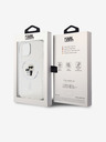 Karl Lagerfeld Karl Lagerfeld IML Glitter Karl and Choupette MagSafe Rückseite Hülle für iPhone 15 Transparent