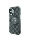 Karl Lagerfeld Karl Lagerfeld IML Monogram K&CH Heads MagSafe Rückseite Hülle für iPhone 16 Black