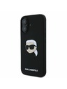 Karl Lagerfeld Karl Lagerfeld Liquid Silicone Karl Head MagSafe Rückseite Hülle für iPhone 16 Black