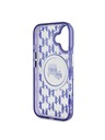 Karl Lagerfeld Karl Lagerfeld IML Monogram K&CH Heads MagSafe Rückseite Hülle für iPhone 16 Purple