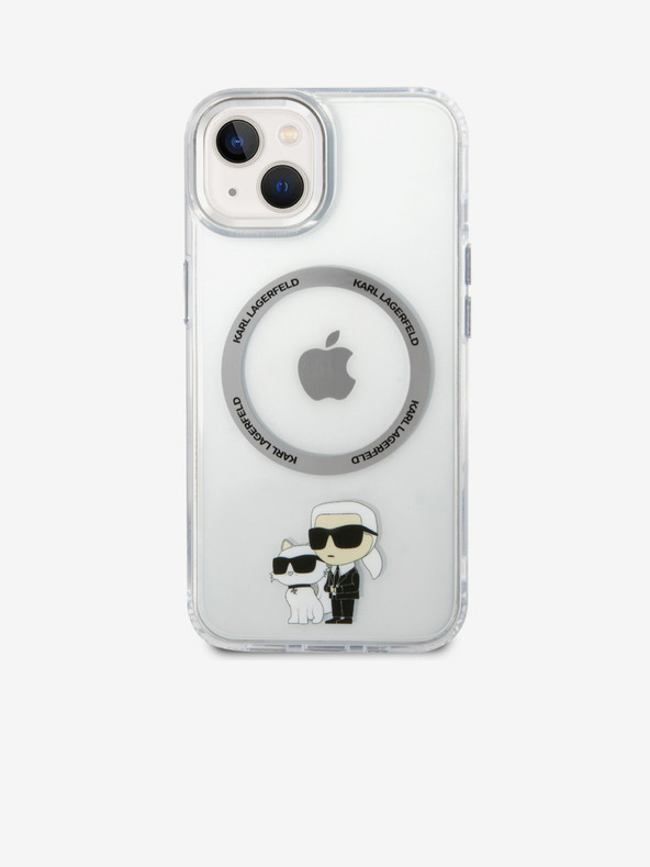 Karl Lagerfeld Karl Lagerfeld IML Karl and Choupette NFT MagSafe Rückseite Hülle für iPhone 13 Transparent
