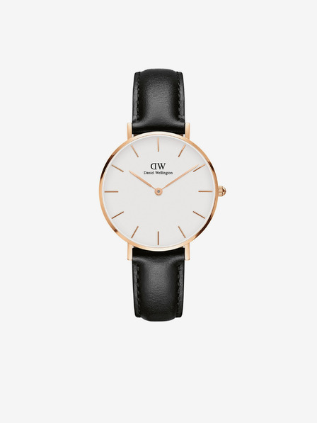 Daniel Wellington Schwarze Unisex Leder Uhr Daniel Wellington Petite