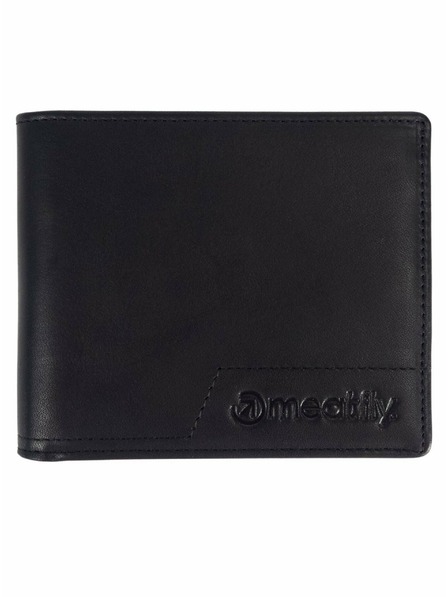Meatfly Meatfly Leder-Geldbörse Eliot Premium Black | Schwarz | Größe