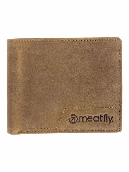 Meatfly Meatfly Leder-Geldbörse Eliot Premium Oak | Braun | Größe