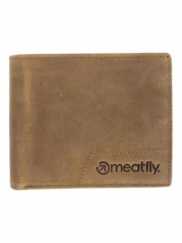 Meatfly Meatfly Leder-Geldbörse Eliot Premium Oak | Braun | Größe