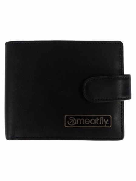 Meatfly Meatfly Leder-Geldbörse Nathan Premium Black | Schwarz | Größe