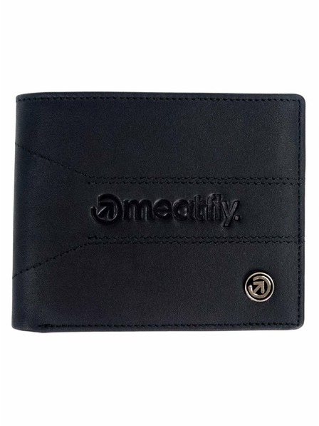 Meatfly Meatfly Leder-Geldbörse Zac Premium Black | Schwarz | Größe