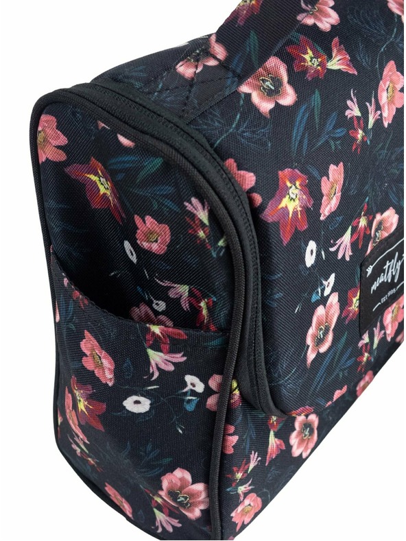 Meatfly Meatfly Kulturtasche Cara Hibiscus | Schwarz | Größe