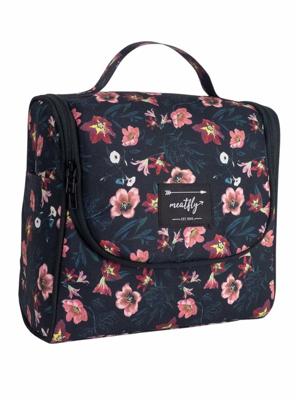 Meatfly Meatfly Kulturtasche Cara Hibiscus | Schwarz | Größe