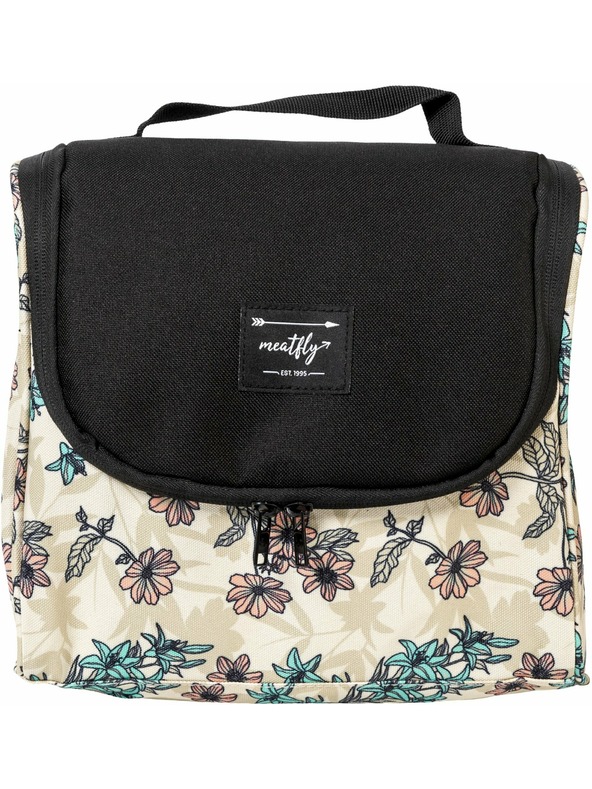 Meatfly Meatfly Kulturtasche Cara Fragnance Sand | Schwarz | Volumen 6 L