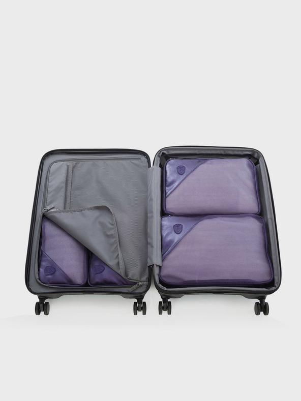 Heys 5-teiliges Reisegepäck-Set in Dunkelblau Heys Metallic Packing Cube 5pc