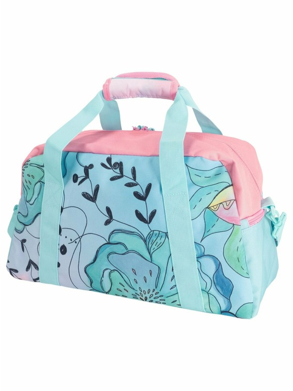 Meatfly Meatfly Reisetasche X Pura Vida Mavis Mint Flowers | Blau | Volumen 26 L