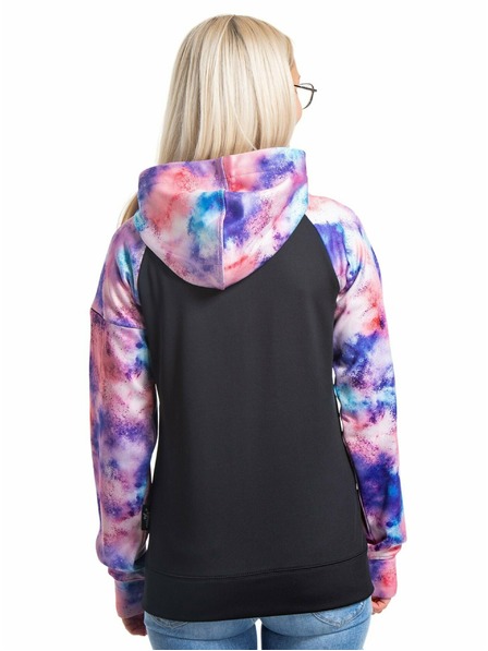 Meatfly Meatfly Damen technisches Sweatshirt Alisha Peach Aquarel/Black | Rosa | Größe