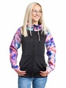 Meatfly Meatfly Damen technisches Sweatshirt Alisha Peach Aquarel/Black | Rosa | Größe