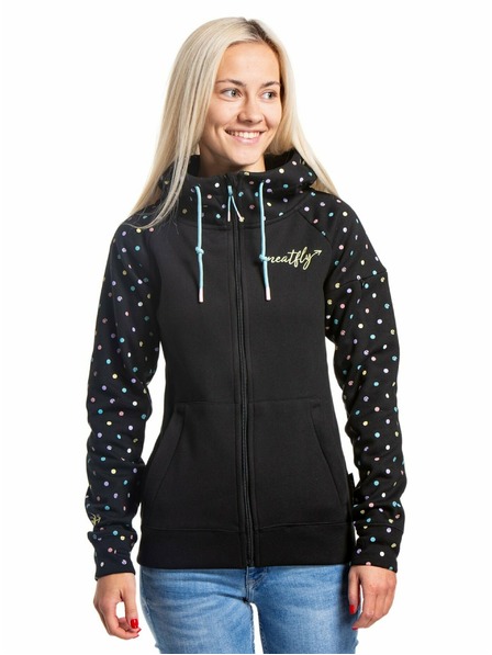 Meatfly Meatfly Damen technisches Sweatshirt Alisha Dusty Color Dots | Punkte | Größe