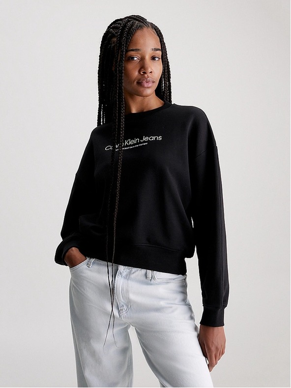 Calvin Klein Damen Schwarzer Pullover Calvin Klein
